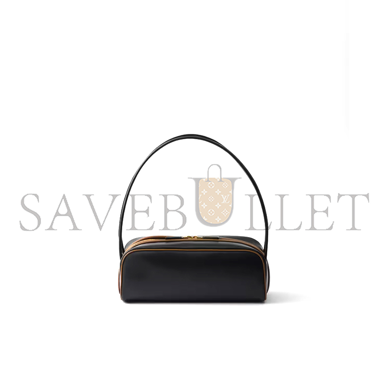PRADA SWING SMOOTH LEATHER SHOULDER BAG 1BC249 (28*11.5*10cm)